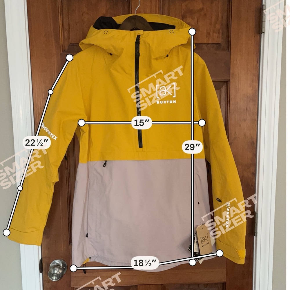 Burton Women's [ak] Kimmy Gore 2L Jacket - Goldenrod/Shadow Pink - Picture 11 of 12
